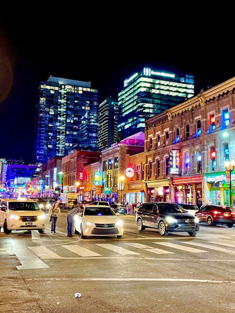 Broadway Street in Nashville, Tennessee